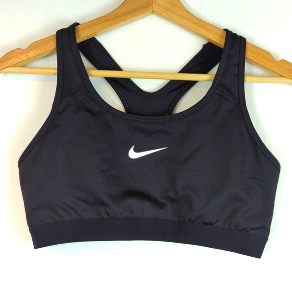 Nike Tops - Nike Women's Classic Dri-FIT Sports Bra Black/White Size L